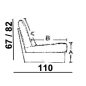 Włoska Sofa tapicerowana TESLA 2 osobowa 200cm cat. B