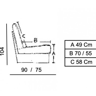 Włoska Sofa tapicerowana 3 osobowa AFRODITE 260cm x 135cm