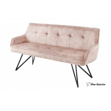 Invicta Sofa do siedzenia EUPHORIA aksamit greige 160cm / 43126