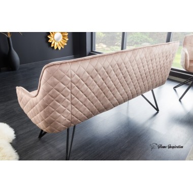 Invicta Sofa do siedzenia EUPHORIA aksamit greige 160cm / 43126