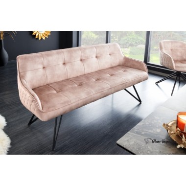 Invicta Sofa do siedzenia EUPHORIA aksamit greige 160cm / 43126