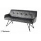 Invicta Sofa do siedzenia EUPHORIA aksamit ciemnoszary 160cm / 43127