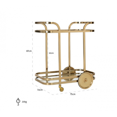 Barek na kółkach Trolley X.O. gold / 9421