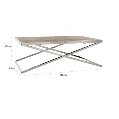 Stolik kawowy REDMOND drewno z recyklingu 130cm / 7289