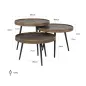 Stolik kawowy Luton 3 szt. 54cm / 825208 - Richmond
