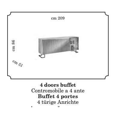 LUCE LIGHT Włoska witryna 1 drzwiowa 59cm / Adora