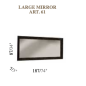 LUCE DARK Włoskie lustro duże 180cm / Adora