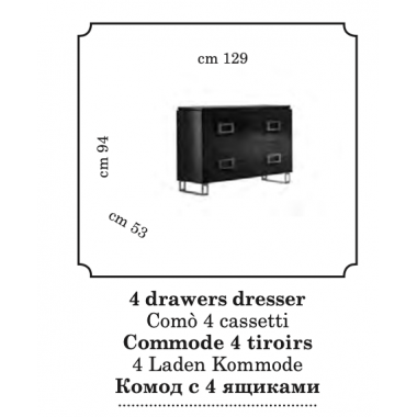 Moderna Titanium Włoski zestaw do sypialni 5 elementów / Adora