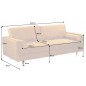 Invicta Sofa COZY VELVET musztardowo-żółty aksamit 220cm / 41072