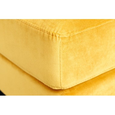 Invicta Pufa COZY VELVET musztardowo żółty  aksamit 80cm / 41302