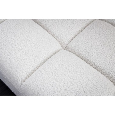 Invicta Sofa COZY VELVET Bouclé białe 220cm / 42703