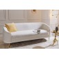 Invicta Sofa 3 osobowa Diva białe Bouclé złote nogi 205cm / 42817