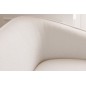 Invicta Sofa 3 osobowa Diva białe Bouclé złote nogi 205cm / 42817