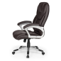 Amstyle Foto biurowy MADRID ergonomiczny 120kg brązowy 67cm / SPM1.025