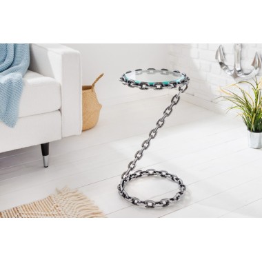 Invicta Stolik pomocniczy CHAIN silver 55cm / 42234