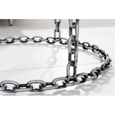 Invicta Stolik pomocniczy CHAIN silver 65cm / 42235