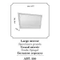 FANTASIA Włoskie Lustro szklane w drewniane ramie 91 x 84cm / ArredoClassic FANTASIA Włoskie Lustro szklane w drewniane ramie 91 x 84cm / ArredoClassic