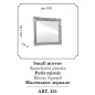 FANTASIA Włoskie Lustro szklane dużej w błyszczącej ramie 100 x 110cm / ArredoClassic FANTASIA Włoskie Lustro szklane dużej w błyszczącej ramie 100 x 110cm / ArredoClassic