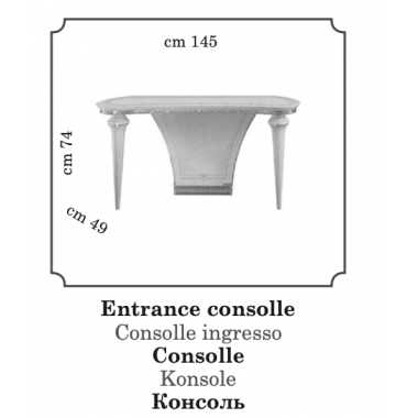 Włoska Konsola FANTASIA 145cm / ArredoClassic