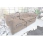 Invicta CHESTERFIELD Sofa 3 osobowa antyczny brąz mikrofibra 205 x 75 x 85cm / 17382