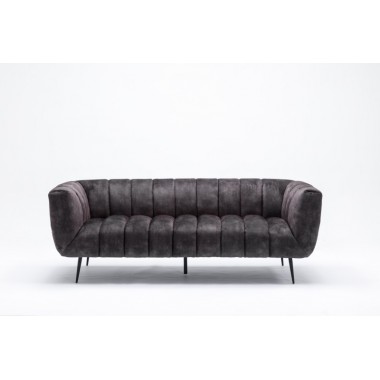 Invicta Sofa NOBLESSE szary aksamit 225cm / 41248