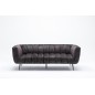 Invicta Sofa NOBLESSE szary aksamit 225cm / 41248