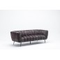 Invicta Sofa NOBLESSE szary aksamit 225cm / 41248