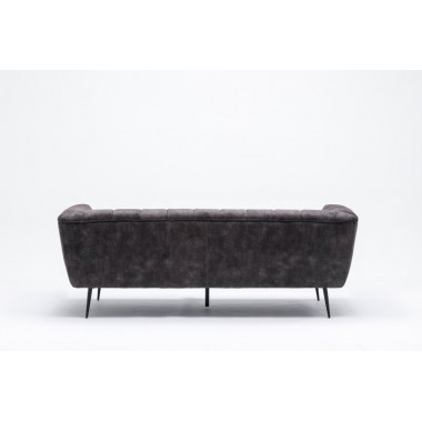 Invicta Sofa NOBLESSE szary aksamit 225cm / 41248