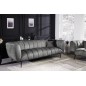 Invicta Sofa NOBLESSE szary aksamit 225cm / 41248