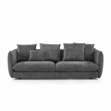 Invicta Sofa tapicerowana COCOONIG Bouclé szary 225cm / 43440