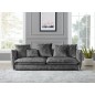 Invicta Sofa tapicerowana COCOONIG aksamit szary 225cm / 43441