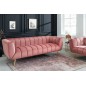 Invicta Sofa NOBLESSE altrosa gold aksamit 225cm / 43264