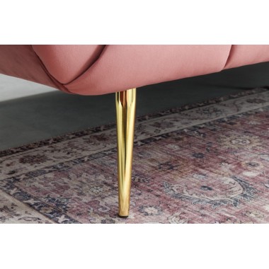 Invicta Sofa NOBLESSE altrosa gold aksamit 225cm / 43264