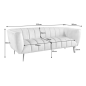 Invicta Sofa NOBLESSE altrosa gold aksamit 225cm / 43264