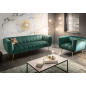 Invicta Sofa Noblesse 2 osobowa szmaragdowo zielony aksamit 165cm / 41247