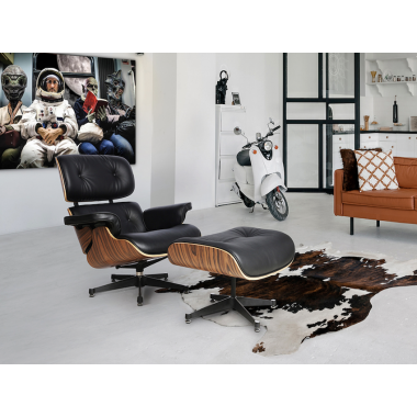 Schuller Fotel relaksacyjny z podnóżkiem EAMES 87cm / 448370