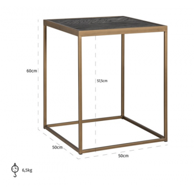 Stolik boczny Blackbone Brass 50cm / 7372