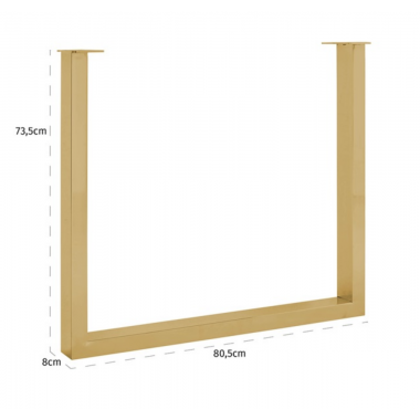 Stół do jadalni Oakura czarny 200cm / 6514+6061