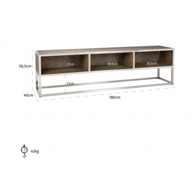 Szafka TV REDMOND drewno z recyklingu 180cm / 7307