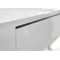 WOHNLING Biurko MDF wysoki połysk białe 118cm / WL6.314