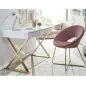 WOHNLING Biurko MDF wysoki połysk białe 118cm / WL6.314