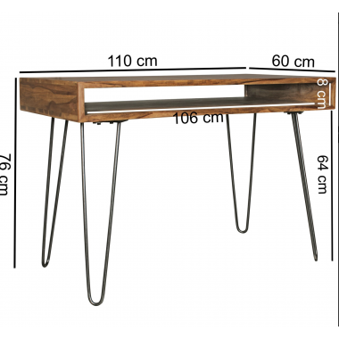 Wohnling Biurko ELEMENTS lite drewno sheesham 110cm / WL1.995