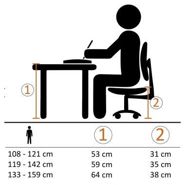 Amstyle Fotel biurowy młodzieżowy PRAG zielony 40cm / SPM1.309