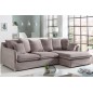 Invicta HEAVEN Sofa narożna aksamit taupe 255cm / 40674