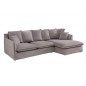 Invicta HEAVEN Sofa narożna aksamit taupe 255cm / 40674