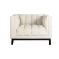 BEAUDY Fotel white chenille ognioodporny 94cm / S5140 FR