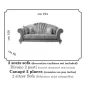 FANTASIA Włoska sofa rozkładana 2 osobowa kat. E 194 x 86cm / ArredoClassic FANTASIA Włoska sofa rozkładana 2 osobowa kat. E 194 x 86cm / ArredoClassic