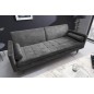 Invicta Sofa COUTURE ciemnoszary microvelours 195cm / 42395