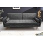 Invicta Sofa COUTURE ciemnoszary microvelours 195cm / 42395