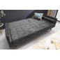 Invicta Sofa COUTURE ciemnoszary microvelours 195cm / 42395